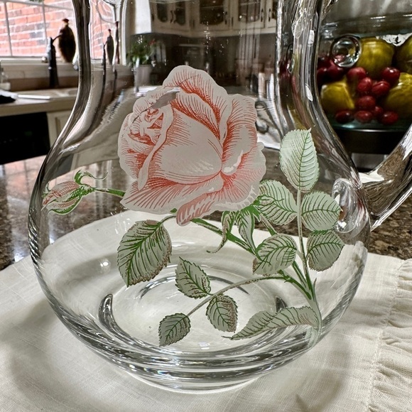 PASABAHCE, VINTAGE, CLEAR CRYSTAL PITCHER FROM THE EUROPEAN COLLECTION - Picture 9 of 12